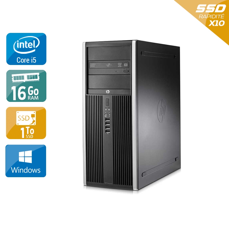 HP Compaq Elite 8100 Tower i5 16Go RAM 1To SSD Windows 10
