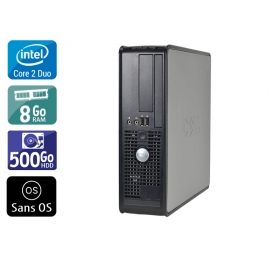 Dell Optiplex 745 SFF Core 2 Duo 8Go RAM 500Go HDD Sans OS