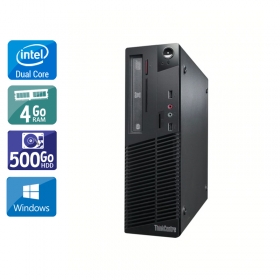 Lenovo ThinkCentre M70E SFF Dual Core 4Go RAM 500Go HDD Windows 10