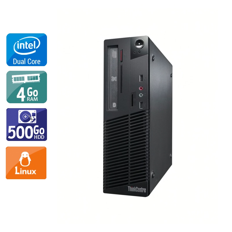 Lenovo ThinkCentre M70E SFF Dual Core - 4Go RAM 500Go HDD Linux  État correctOccasion certifiée reconditionnée Bon état -  reconditionné disponible sur Kiatoo