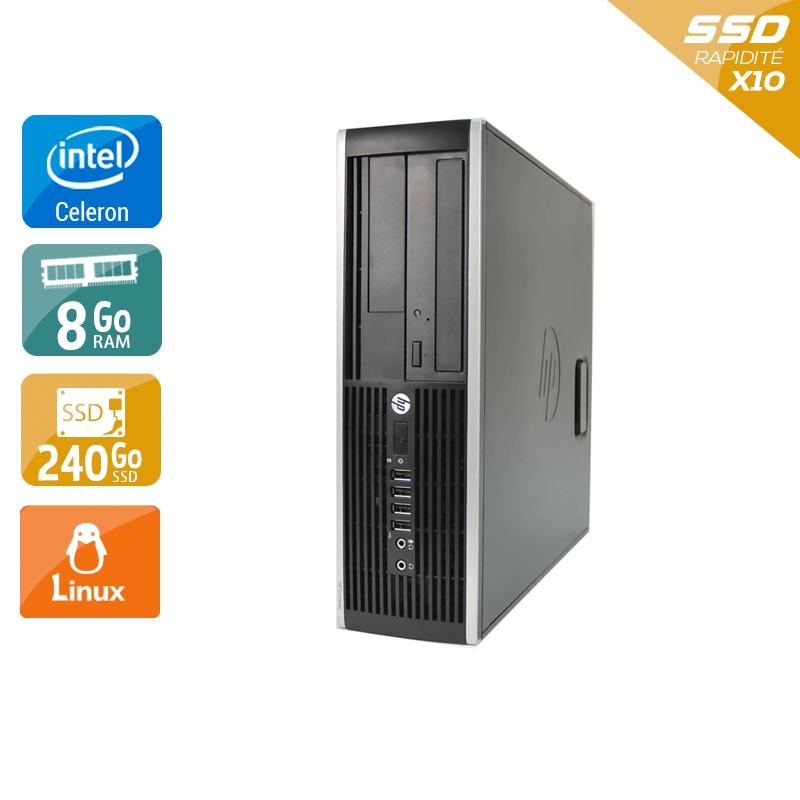 HP Compaq Pro 6200 SFF Celeron Dual Core - 8Go RAM 240Go SSD Linux  État correctOccasion certifiée reconditionnée Bon état -  reconditionné disponible sur Kiatoo