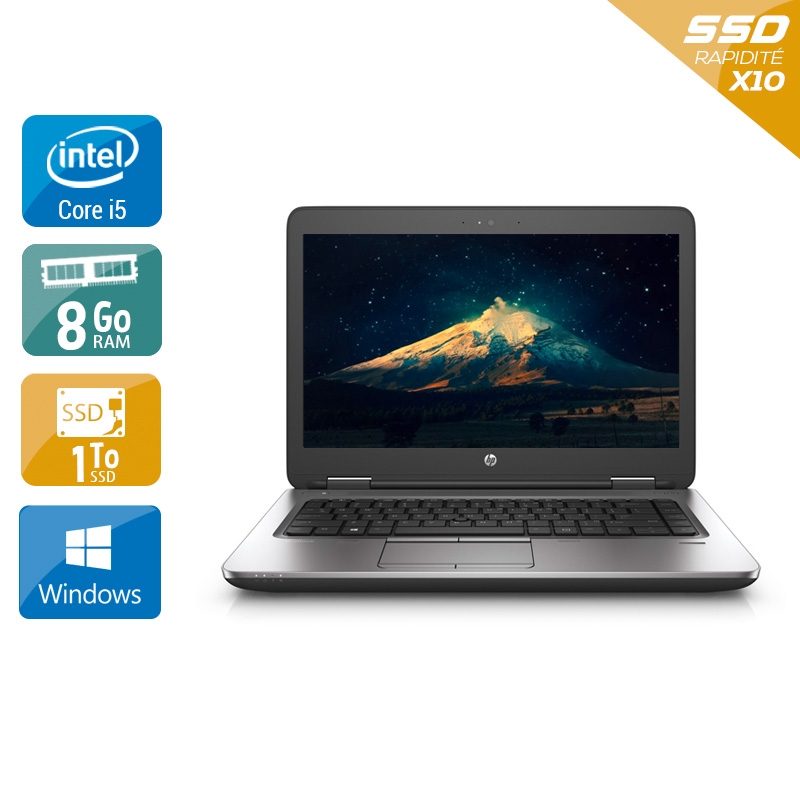 HP Probook 640 G2 i5 Gen 6  - 8Go RAM 1To SSD Windows 10