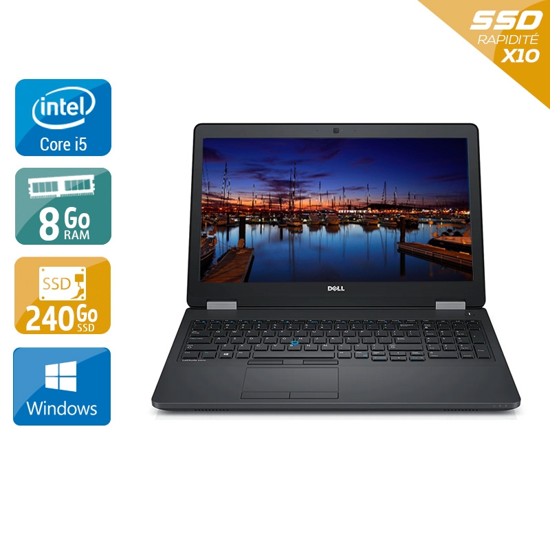 Dell Latitude e5570 i5 Gen 6  - 8Go RAM 240Go SSD Windows 10