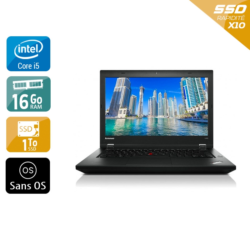 Lenovo Thinkpad T450 i5  - 16Go RAM 1To SSD Sans OS