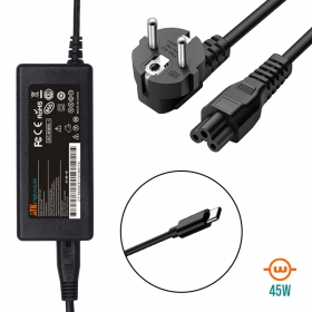 Square Charger USB C 45 W / Compatible PC Dell, HP, Lenovo