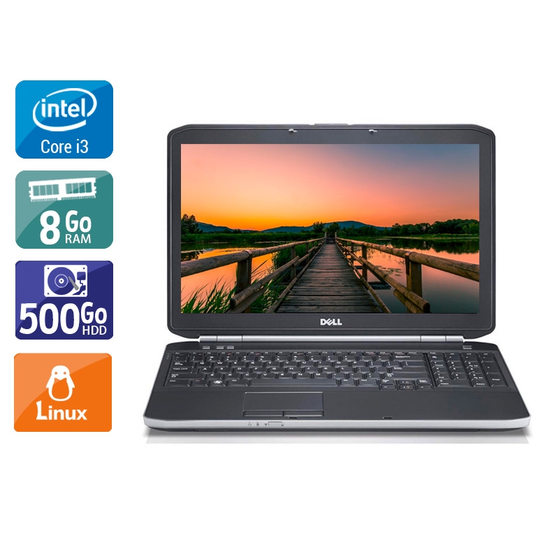 Dell Latitude e5520 15,6" i3 - 8Go RAM 500Go HDD Linux