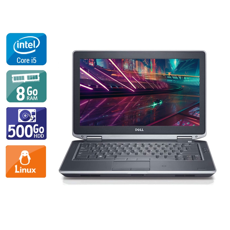 Dell Latitude e6330 13,3" i5  - 8Go RAM 500Go HDD Linux