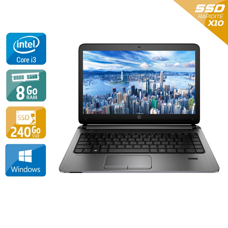 HP ProBook 430 G2 13,3'' i3  - 8Go RAM 240Go SSD Windows 10  Bon étatOccasion certifiée reconditionnée Bon état -  reconditionné disponible sur Kiatoo