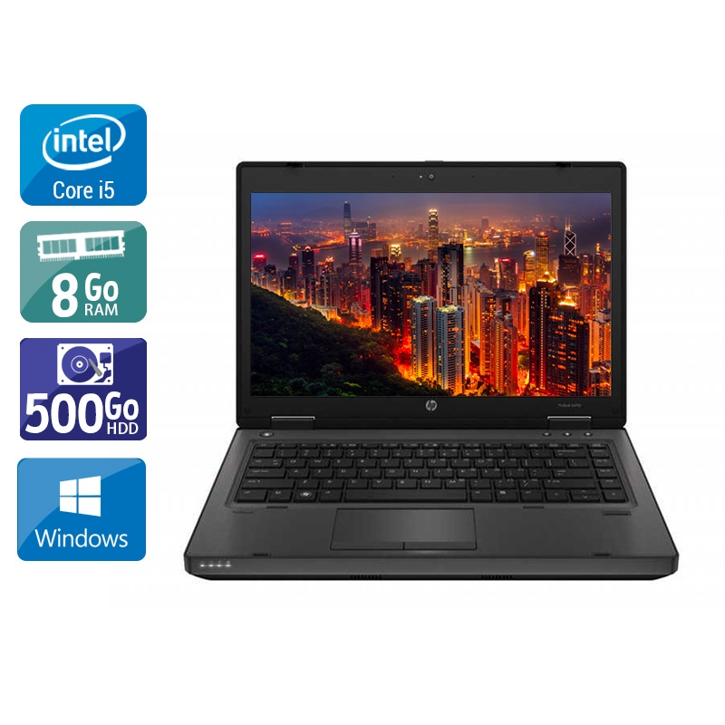 HP ProBook 6470b 14" i5  - 8Go RAM 500Go HDD Windows 10