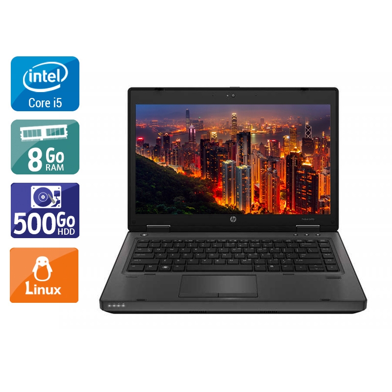 HP ProBook 6470b 14" i5  - 8Go RAM 500Go HDD Linux