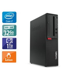 Lenovo ThinkCentre M910 SFF i7 Gen 6 32Go RAM 1To HDD Linux