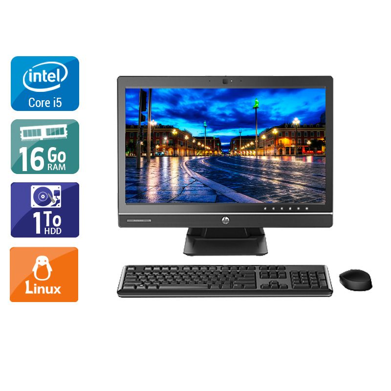 HP ProOne 600 G1 AIO i5 21" - 16Go RAM 1To HDD Linux