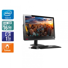 Lenovo ThinkCentre M910Z AIO i3 Gen 7 24" - 16Go RAM 1To HDD Linux