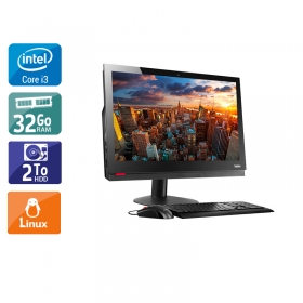 Lenovo ThinkCentre M910Z AIO i3 Gen 7 24" - 32Go RAM 2To HDD Linux