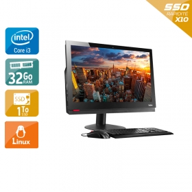Lenovo ThinkCentre M910Z AIO i3 Gen 7 24" - 32Go RAM 1To SSD Linux