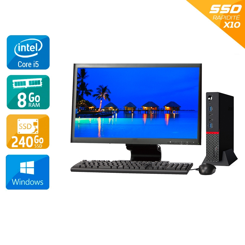 Acheter Lenovo ThinkCentre M700 Tiny i5 Gen 6 + Écran - 19'' 8Go RAM 240Go SSD Windows 10 État correctOccasion certifiée reconditionnée Bon état - 199,17 € Lenovo ThinkCentre M700 Tiny i5 Gen 6 + Écran - 19'' 8Go RAM 240Go SSD Windows 10 État correctOccasion certifiée reconditionnée Bon état - reconditionné disponible sur Kiatoo