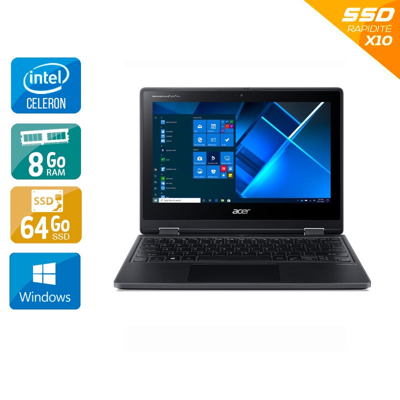 Acer TravelMate SPIN B311RN-31-C1C6 Celeron N4120 4Go RAM 64Go SSD Windows 10