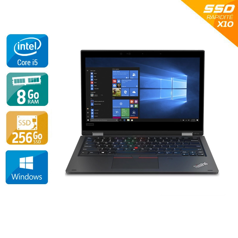 Lenovo ThinkPad L390 13,3" i5 Gen 8 - 8Go RAM 256Go SSD Windows 11