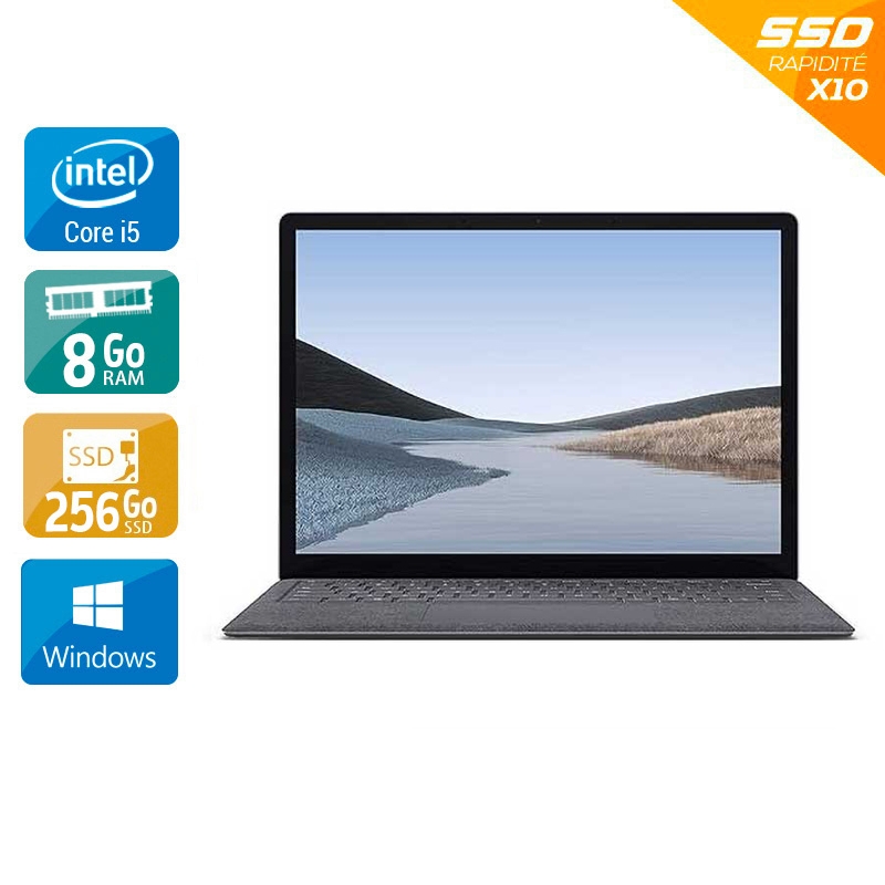 Microsoft Surface Laptop 3 13,5'' i5 10th 8Go RAM 256Go SSD Windows 11 Bon état