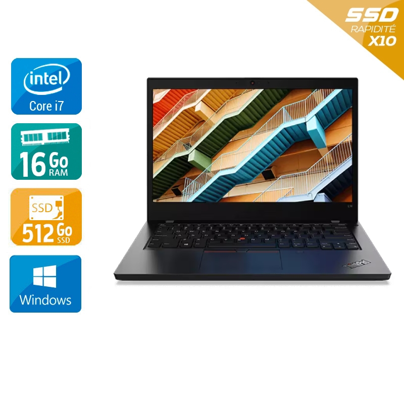 Lenovo ThinkPad L14 GEN 1 14'' i7 Gen 10 - 16Go RAM 512Go SSD Windows 11  Très bon étatOccasion certifiée reconditionnée  -  reconditionné disponible sur Kiatoo