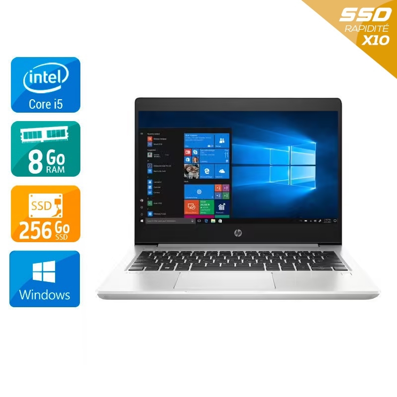 HP ProBook 430 G6 13,3" i5 Gen 8 - 8Go RAM 256Go SSD Windows 11