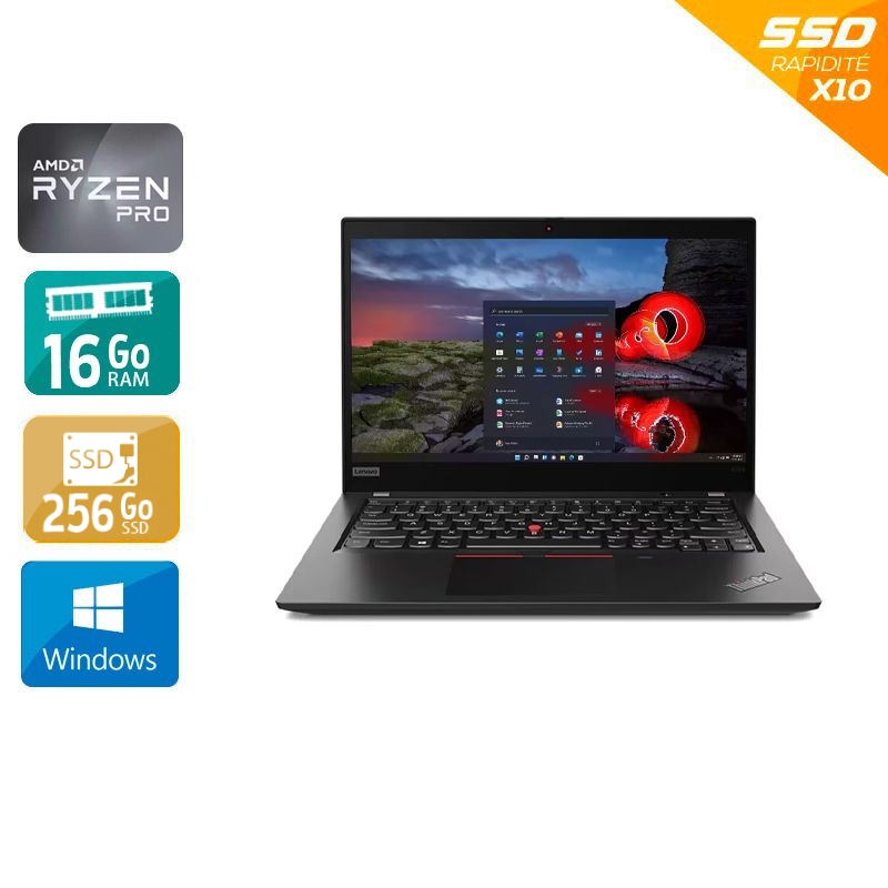 Acheter Lenovo ThinkPad X395 13,3'' Ryzen 5 Pro -16Go RAM 256Go SSD Windows 11 État correctOccasion certifiée reconditionnée Bon état - 282,50 € Lenovo ThinkPad X395 13,3'' Ryzen 5 Pro -16Go RAM 256Go SSD Windows 11 État correctOccasion certifiée reconditionnée Bon état - reconditionné disponible sur Kiatoo