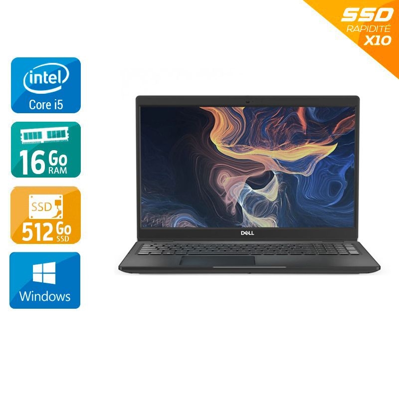 Dell Latitude 3510 15,6" i5 Gen 10 - 16Go RAM 512Go SSD Windows 11