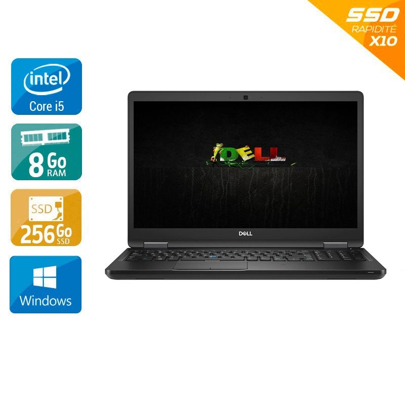 Dell Latitude 5590 15,6" i5 Gen 7 - 8Go RAM 256Go SSD Windows 10