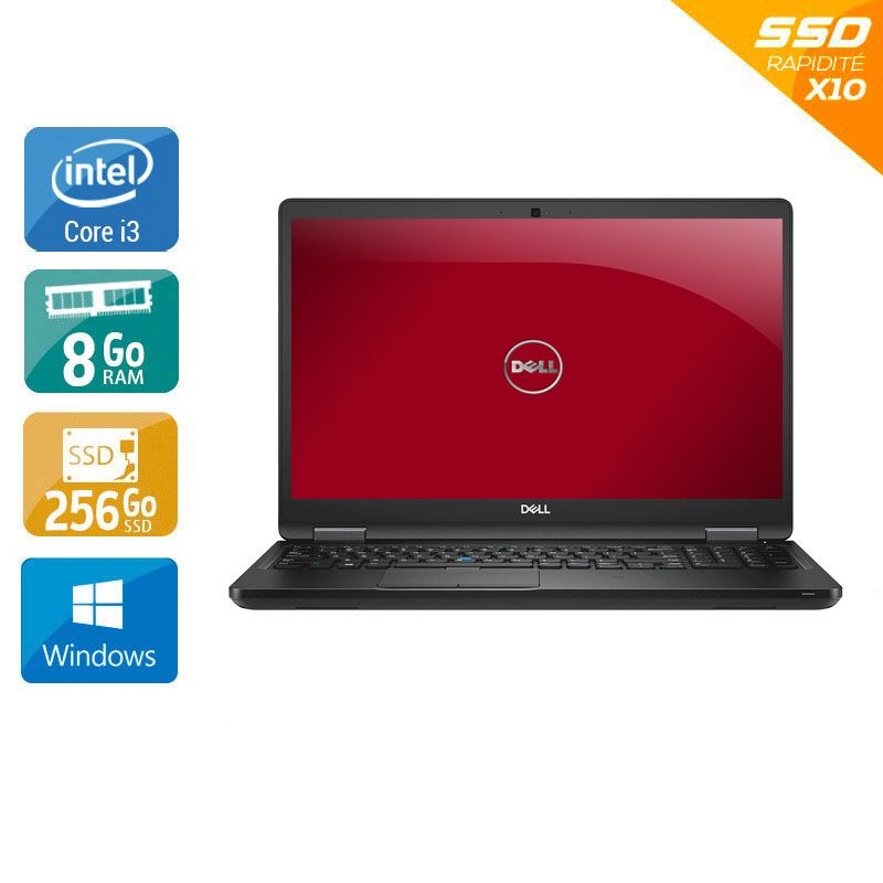 Dell Latitude 5590 15,6" i3 Gen 7 - 8Go RAM 256Go SSD Windows 11