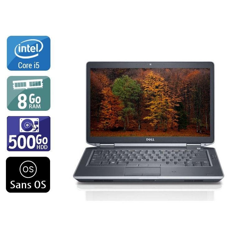 Dell Latitude E5430 i5 8Go RAM 500Go HDD Sans OS