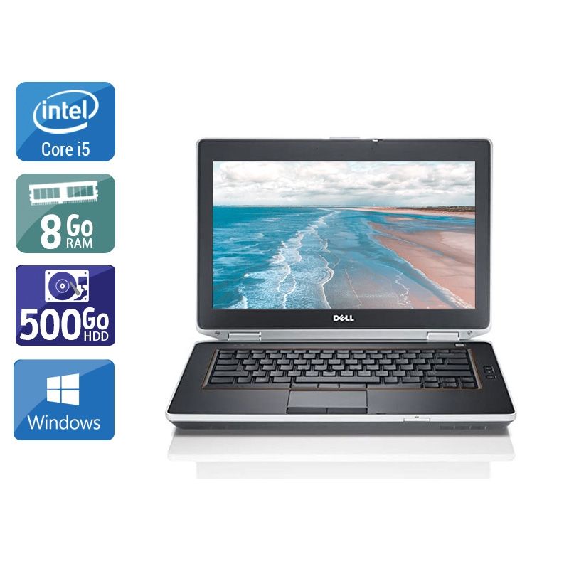 Dell Latitude E6420 i5 8Go RAM 500Go HDD Windows 10
